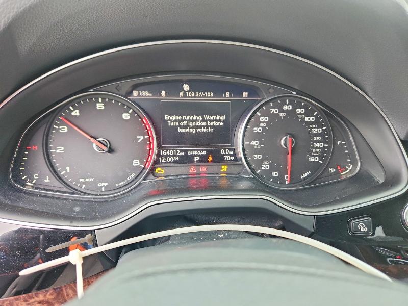 2017 Audi Q7 VIN WA1LAAF71HD012970 COPART salvage auction — FRONT END, Ga - Certificate Of Title, sold $4,450 on 2026-08-01 (photo 9)