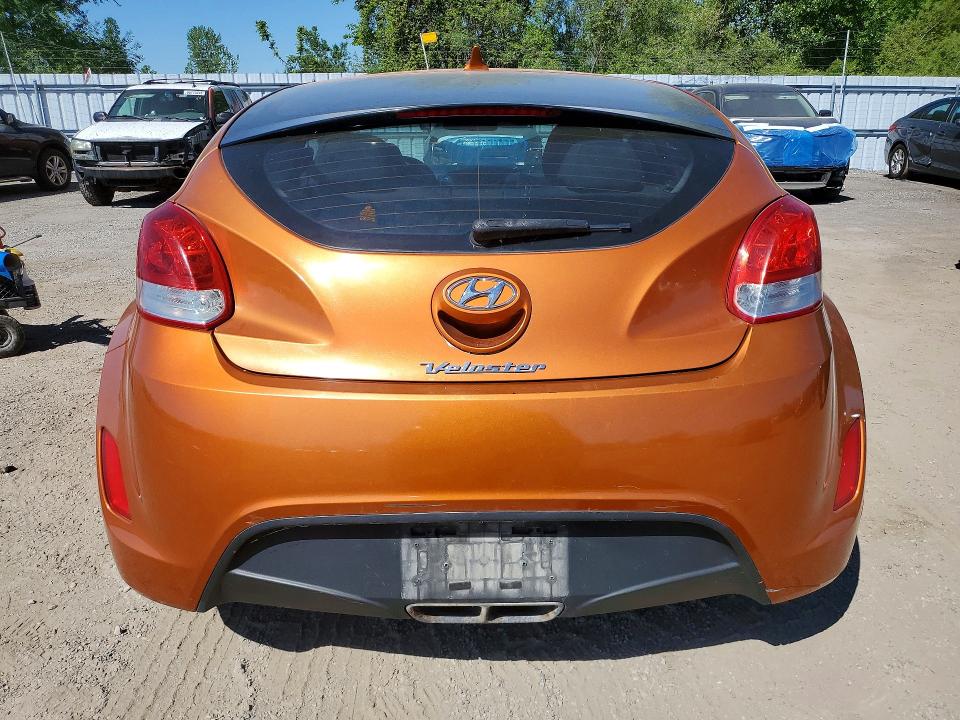 2016 Hyundai Veloster VIN KMHTC6AD0GU266383 COPART salvage auction — MECHANICAL, On - Permit No Brand - Unfit, sold $1,350 on 2026-07-09 (photo 6)