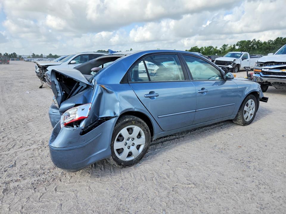 2010 Hyundai Sonata VIN 5NPET4AC7AH652583 COPART salvage auction — REAR END, TX - SALVAGE VEHICLE TITLE (P), sold $750 on 2026-07-17 (photo 3)