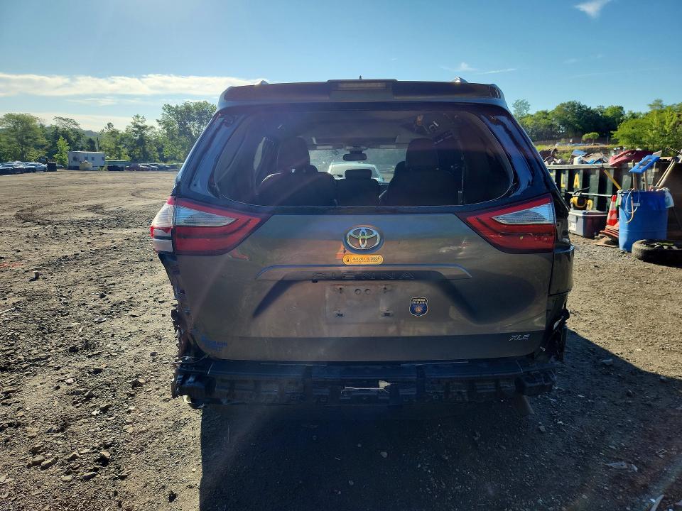 2018 Toyota VIN 5TDYZ3DC8JS943671 COPART salvage auction — REAR END, Ny - Mv-907A Salvage Certificate, sold $5,550 on 2026-07-28 (photo 6)