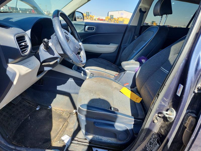 2021 Hyundai Venue VIN KMHRC8A38MU112139 COPART salvage auction — FRONT END, Tx - Salvage Vehicle Title, sold $3,000 on 2026-07-14 (photo 7)