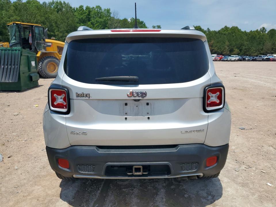 2017 Jeep Renegade VIN ZACCJBDB0HPE43515 COPART salvage auction — FRONT END, Va - Certificate Of Title, sold $1,850 on 2026-08-03 (photo 6)
