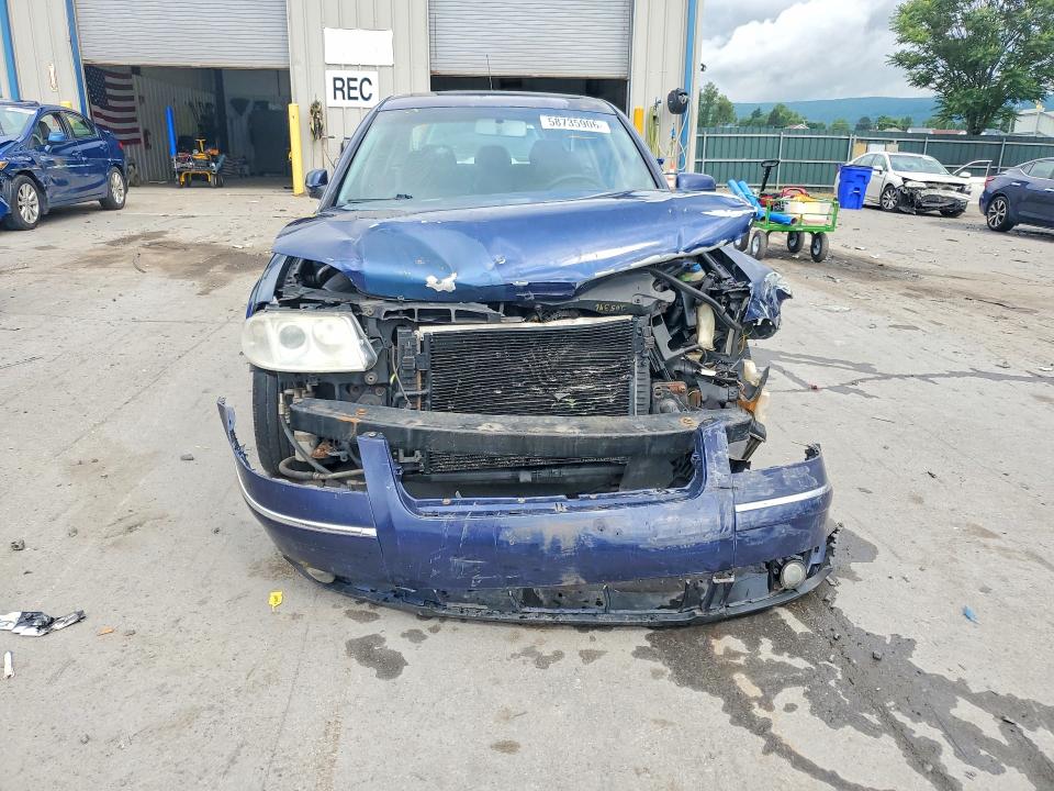 2003 Volkswagen Passat VIN WVWPD63B03P055434 COPART salvage auction — FRONT END, Pa - Certificate Of Salvage, sold $2 on 2026-07-29 (photo 5)