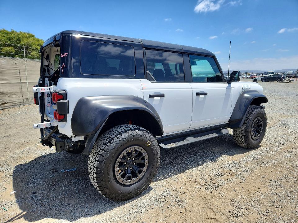 2024 Ford Bronco VIN 1FMEE0RR7RLB00984 COPART salvage auction — REAR END, Ca - Salvage Certificate, sold $41,250 on 2026-07-31 (photo 3)