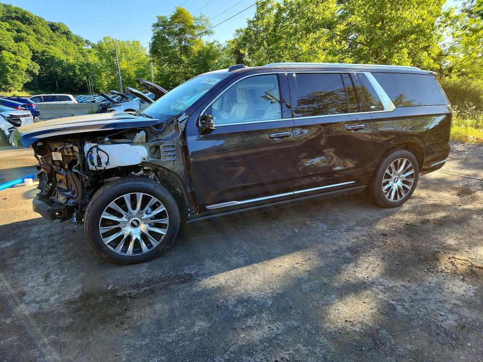 2026 Cadillac Escalade VIN 1GYS9MKL7TR225474 COPART salvage auction — FRONT END, Nj - Cert Of Title-Salvage, sold $57,500 on 2026-07-21 (photo 1)