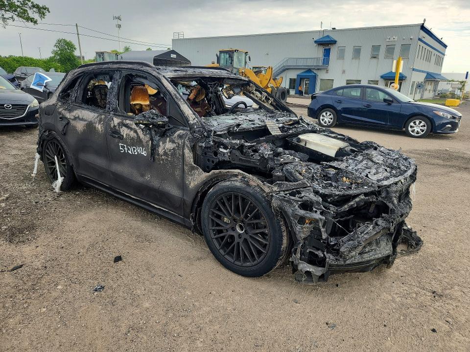 2019 Porsche Cayene VIN WP1AA2AY9KDA02924 COPART salvage auction — BURN, Qc - Irrecuperable, sold $1,800 on 2026-07-21 (photo 4)