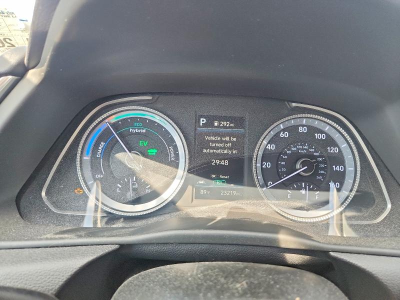 2022 Hyundai Sonata hybrid VIN KMHL34JJ0NA043253 COPART salvage auction — WATER/FLOOD, Md - Cert Of Salvage-Flood Damage, sold $7,100 on 2026-07-29 (photo 9)