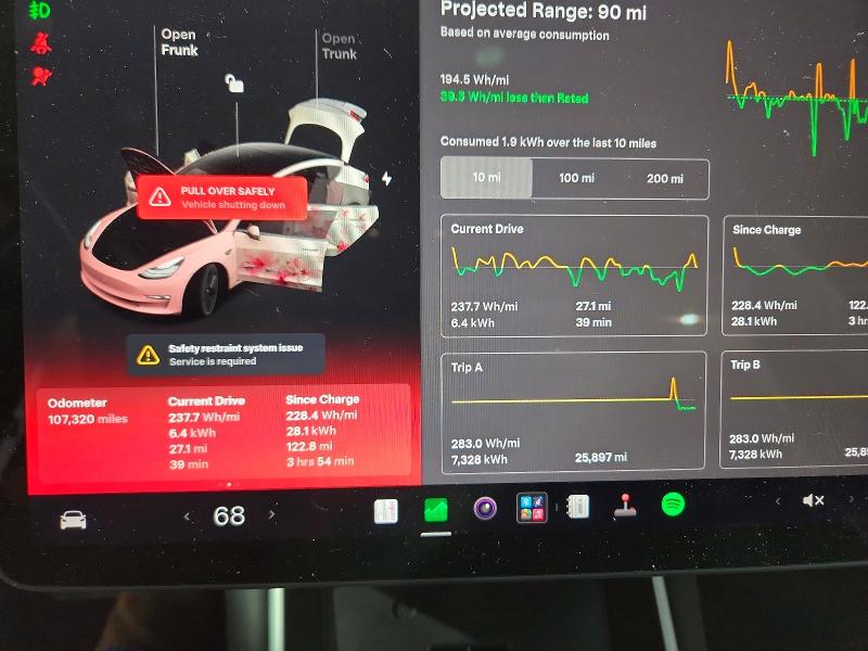 2018 Tesla VIN 5YJ3E1EA6JF005115 COPART salvage auction — FRONT END, Mi - Certificate Of Title, sold $250 on 2026-07-31 (photo 9)