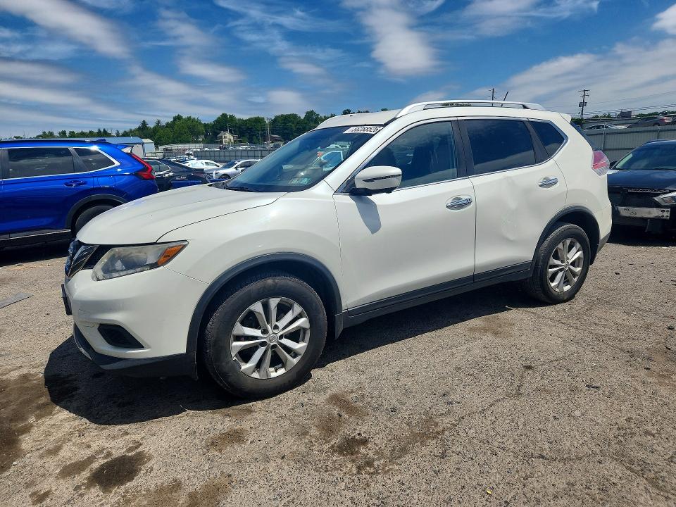 2016 Nissan Rogue VIN KNMAT2MV5GP623998 COPART salvage auction — SIDE, Pa - Certificate Of Salvage, sold $950 on 2026-07-14 (photo 1)