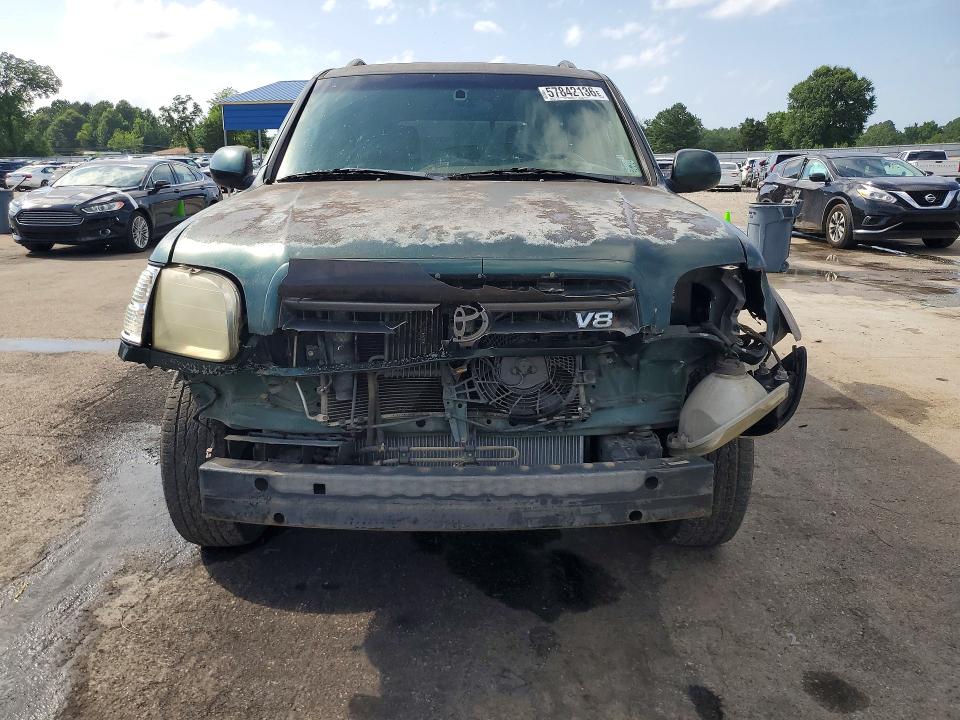 2001 Toyota VIN 5TDZT34A11S022803 COPART salvage auction — FRONT END, MS - CERT OF TITLE-SALVAGED, sold $1,050 on 2026-07-31 (photo 5)