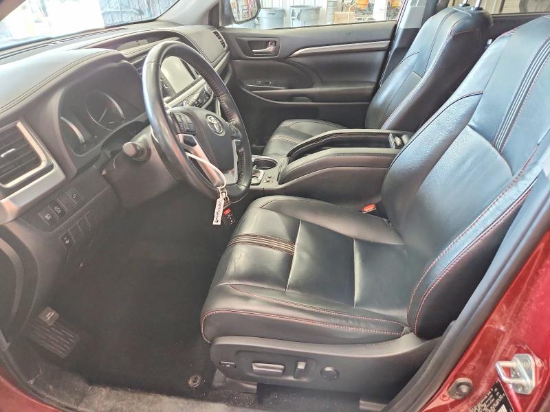 2019 Toyota Highlander VIN 5TDJZRFH9KS625623 COPART salvage auction — REAR END, Il - Salvage Certificate, sold $10,300 on 2026-07-22 (photo 7)