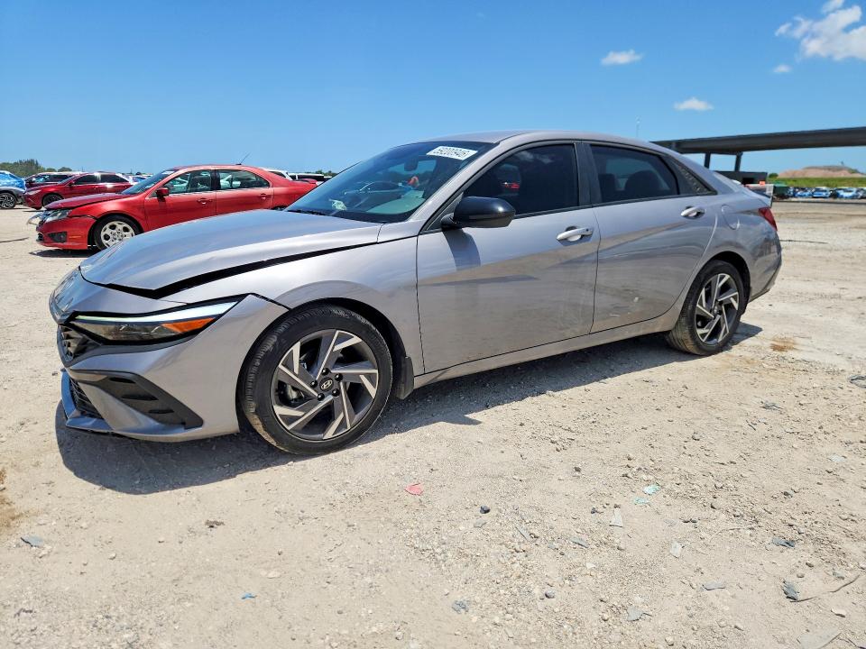 2025 Hyundai Elantra VIN KMHLM4DG6SU031485 COPART salvage auction — FRONT END, Fl - Certificate Of Destruction, sold $6,300 on 2026-07-14 (photo 1)