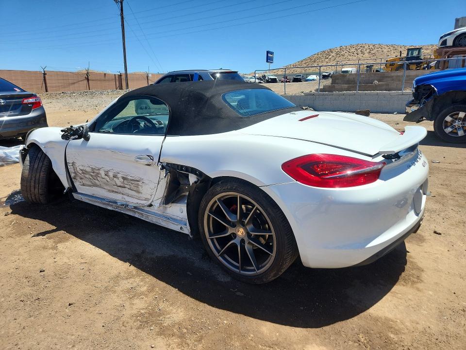 2014 Porsche Boxster VIN WP0CB2A82ES141350 COPART salvage auction — SIDE, Nm - Cert Of Title-Salvage, sold $300 on 2026-07-02 (photo 2)