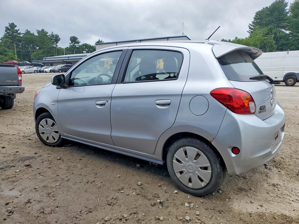 2015 Mitsubishi Mirage VIN ML32A3HJ0FH000758 COPART salvage auction — MINOR DENT/SCRATCHES, MA - CERTIFICATE OF TITLE, sold $800 on 2026-07-02 (photo 2)
