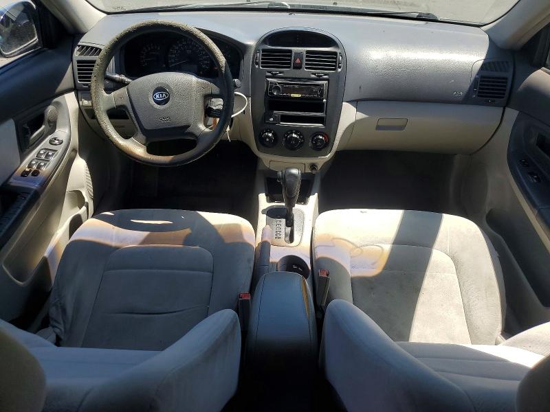 2008 Kia Spectra VIN KNAFE122055102566 COPART salvage auction — REAR END, Ca - Salvage Certificate, sold $425 on 2026-07-09 (photo 8)