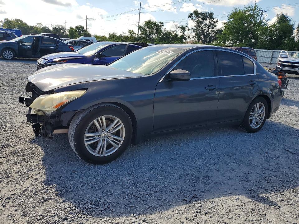 2010 Infi G37 VIN JN1CV6AP2AM202848 COPART salvage auction — FRONT END, Fl - Cert Of Title Slvg Rebuildable, sold $375 on 2026-07-17 (photo 1)