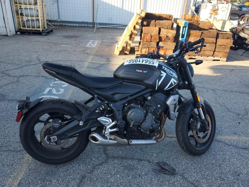 2024 Triumph motorcycle Trident 660 VIN SMTL10UL7RTBR7649 COPART salvage auction — SIDE, CA - SALVAGE CERTIFICATE, sold $2,900 on 2026-09-10 (photo 1)