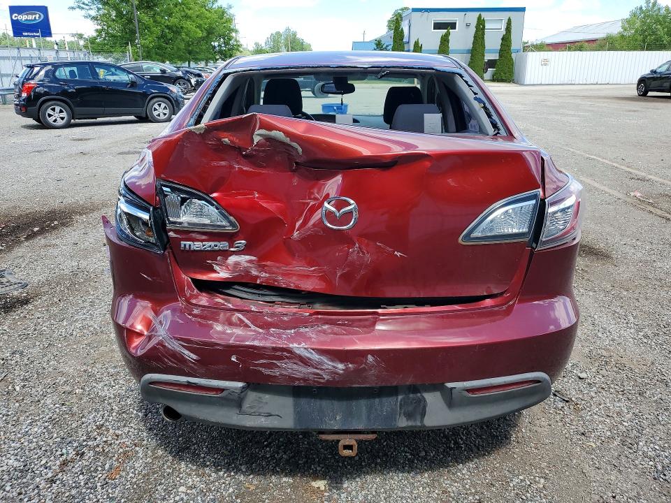 2010 Mazda 3 VIN JM1BL1SF0A1173312 COPART salvage auction — REAR END, ON - PERMIT NO BRAND - UNFIT, sold $375 on 2026-07-07 (photo 6)