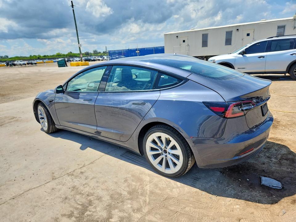 2022 Tesla Model 3 VIN 5YJ3E1EA2NF286853 COPART salvage auction — MECHANICAL, FL - CERTIFICATE OF TITLE, sold $8,500 on 2026-07-08 (photo 2)