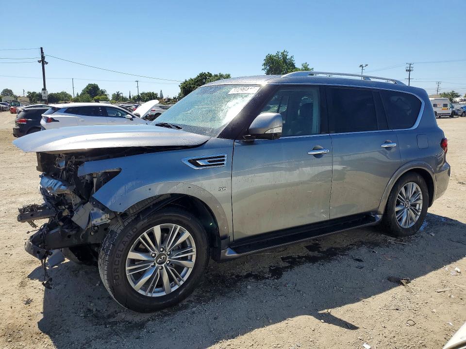 2020 Infiniti VIN JN8AZ2NFXL9701846 COPART salvage auction — FRONT END, CA - DIS/DLR/EXP ONLY CLEAN TITLE, sold $4,500 on 2026-07-29 (photo 1)