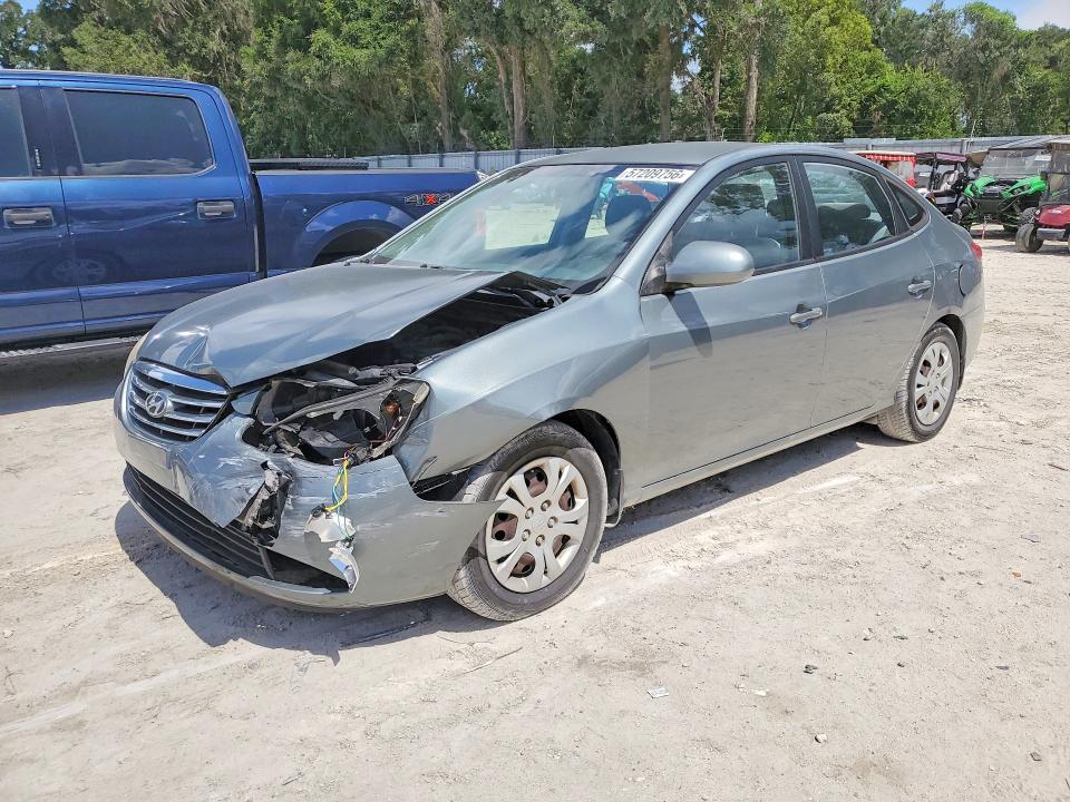 2010 Hyundai Elantra VIN KMHDU4AD4AU939611 COPART salvage auction — FRONT END, Fl - Certificate Of Destruction, sold $875 on 2026-07-07 (photo 1)
