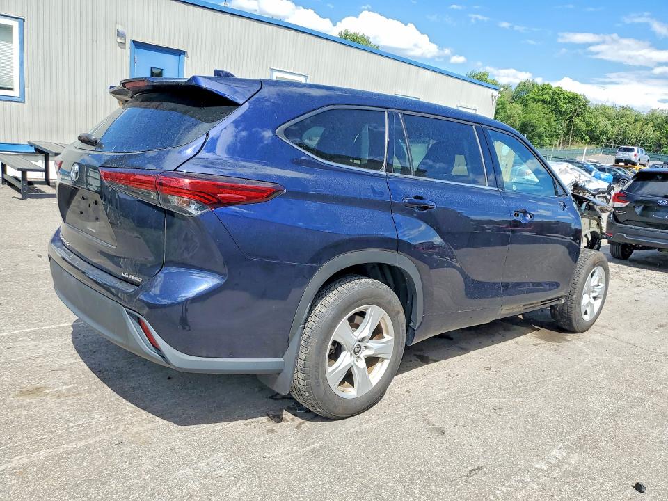 2020 Toyota Highlander VIN 5TDBZRBH2LS010147 COPART salvage auction — FRONT END, Pa - Certificate Of Salvage, sold $8,700 on 2026-07-15 (photo 3)