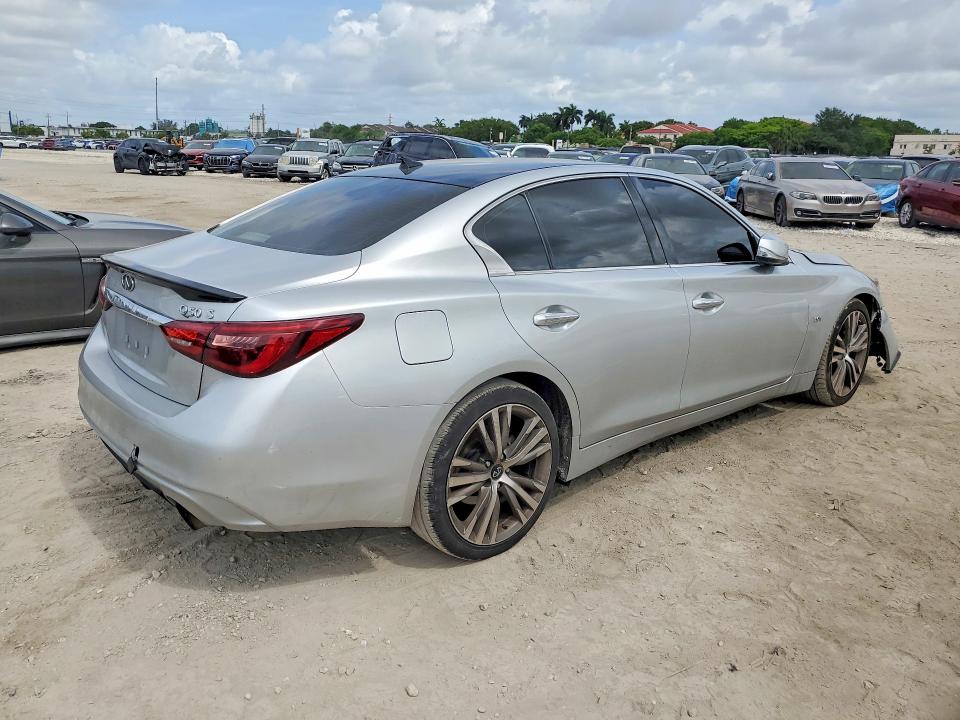 2018 Infiniti Q50 VIN JN1EV7AP5JM362057 COPART salvage auction — FRONT END, Fl - Cert Of Title Slvg Rebuildable, sold $2,550 on 2026-07-10 (photo 3)
