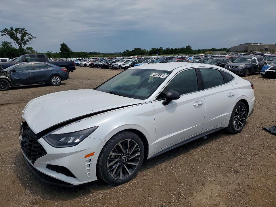 2020 Hyundai Sonata VIN 5NPEJ4J23LH016579 COPART salvage auction — FRONT END, Ia - Cert Of Title-Salvage Title, sold $4,500 on 2026-07-17 (photo 1)
