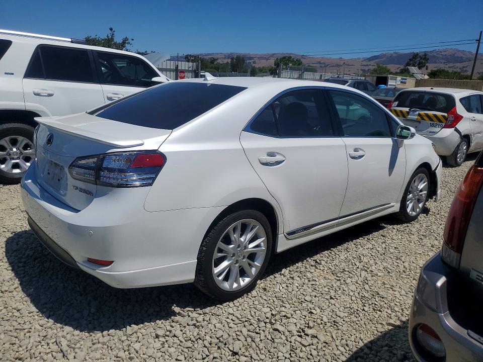 2010 Lexus Hs 250h VIN JTHBB1BA0A2007209 COPART salvage auction — FRONT END, Ca - Salvage Certificate, sold $4,650 on 2026-07-09 (photo 3)