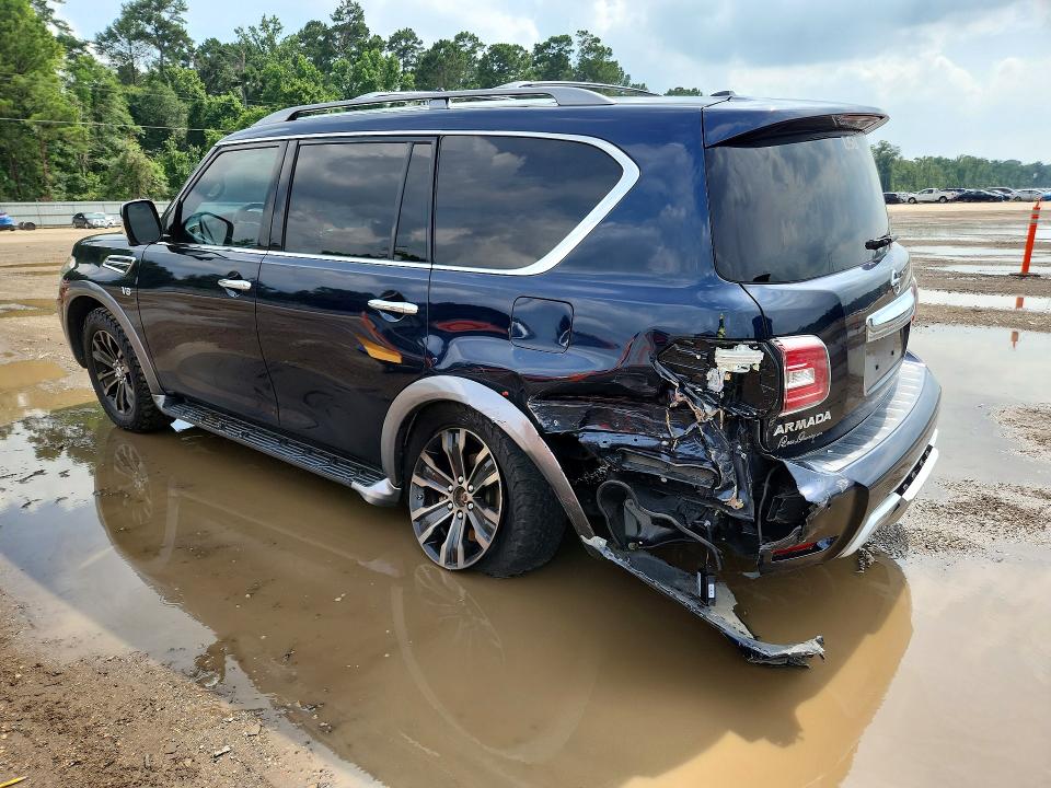 2018 Nissan Armada VIN JN8AY2NC9JX501235 COPART salvage auction — REAR END, La - Cert Of Title-Salvage, sold $125 on 2026-07-24 (photo 2)