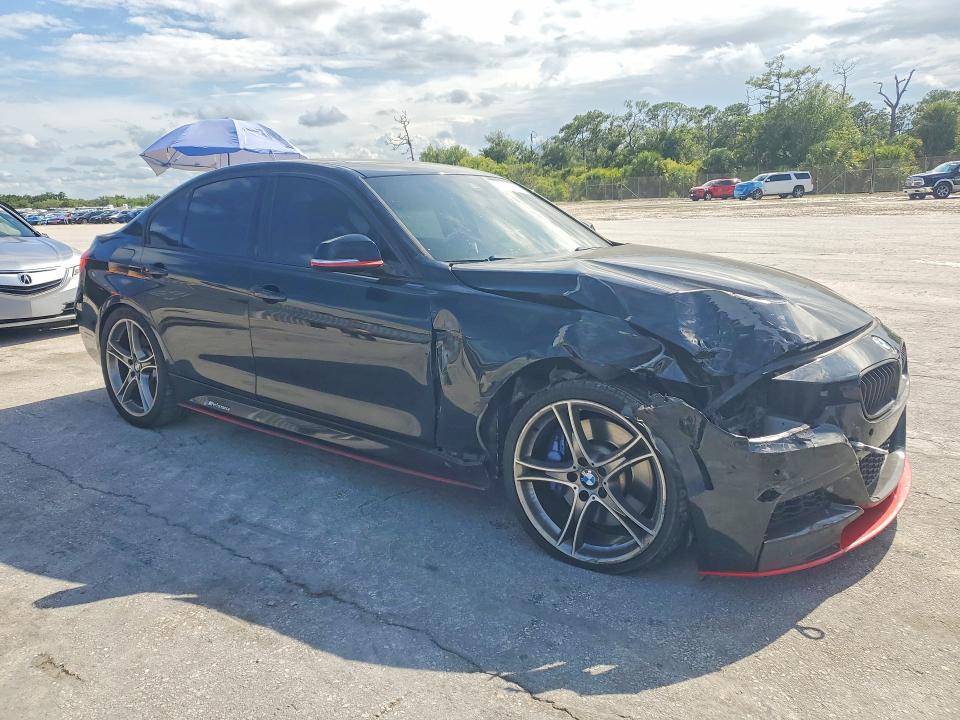 2013 BMW 3er VIN WBA3B9C56DF140671 COPART salvage auction — FRONT END, Fl - Cert Of Title Slvg Rebuildable, sold $2,900 on 2026-07-08 (photo 4)
