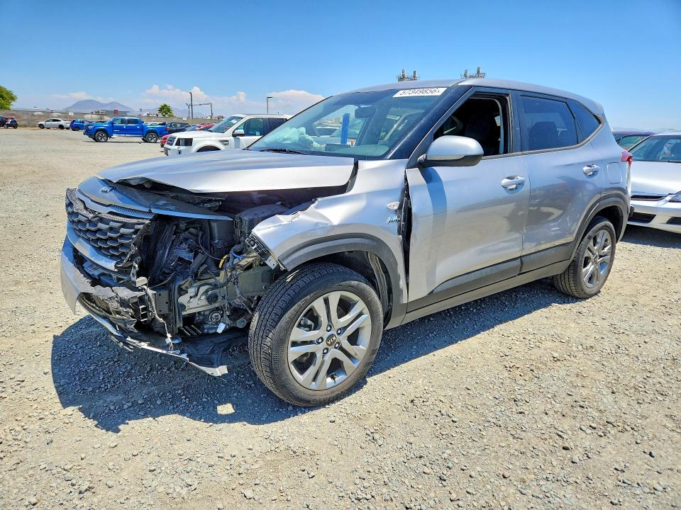 2021 Kia Seltos VIN KNDEPCAA2M7186583 COPART salvage auction — FRONT END, Ca - Dis/Dlr/Exp Only Clean Title (P), sold $2,100 on 2026-07-02 (photo 1)
