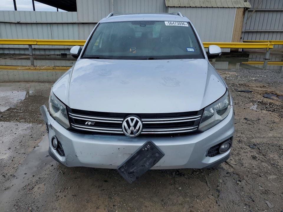 2016 Volkswagen Tiguan VIN WVGAV7AX7GW052447 COPART salvage auction — FRONT END, Tx - Salvage Vehicle Title, sold $2,000 on 2026-07-14 (photo 5)