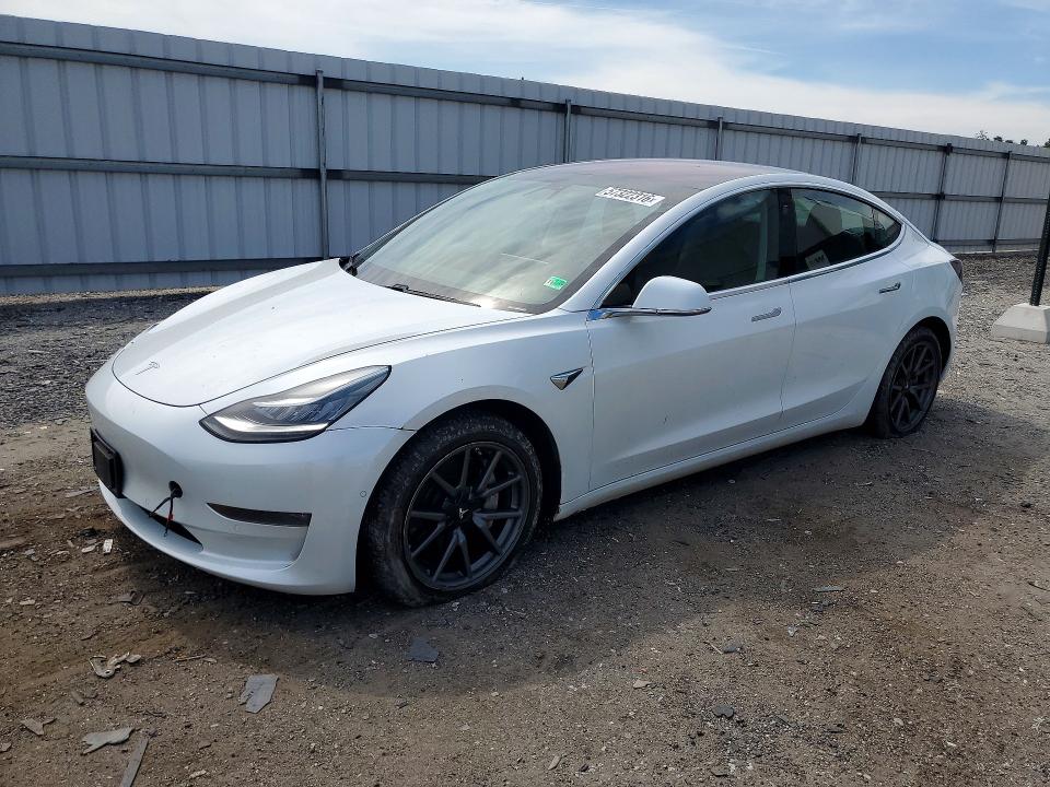 2018 Tesla Model 3 VIN 5YJ3E1EB0JF185667 COPART salvage auction — SIDE, VA - CERT OF TITLE - SALVAGE, sold $6,700 on 2026-07-29 (photo 1)