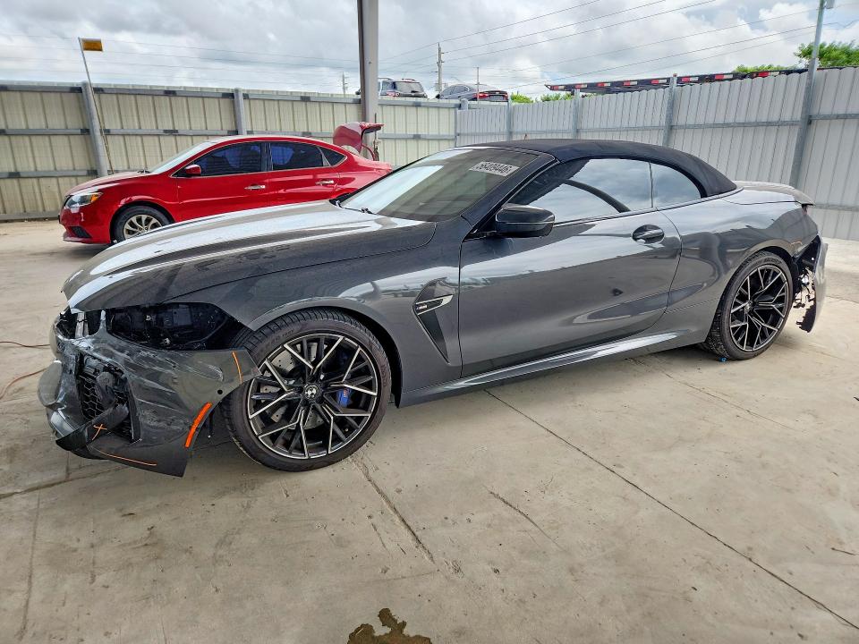 2020 BMW M8 VIN WBSDZ0C05LCE10052 COPART salvage auction — FRONT END, Fl - Cert Of Title Slvg Rebuildable, sold $19,800 on 2026-07-15 (photo 1)
