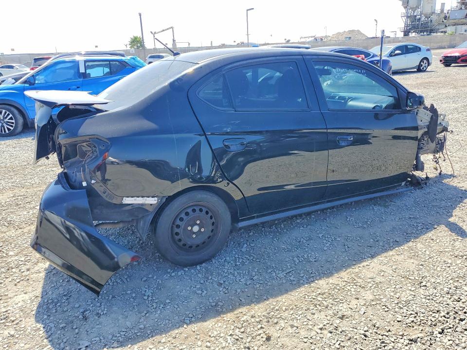 2022 Mitsubishi Mirage VIN ML32FUFJ0NHF07106 COPART salvage auction — FRONT END, Ca - Dis/Dlr/Exp Clean W/Salv Hist (P), sold $125 on 2026-07-02 (photo 3)