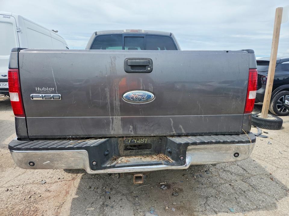 2006 Ford F-150 VIN 1FTPX14V16FB13600 COPART salvage auction — REAR END, In - Cert Of Title-Salvage Title, sold $350 on 2026-07-31 (photo 6)