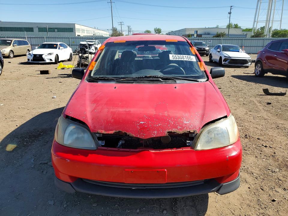 2000 Toyota Echo VIN JTDBT123XY0038912 COPART salvage auction — REAR END, Il - Salvage Certificate, sold $225 on 2026-07-10 (photo 5)