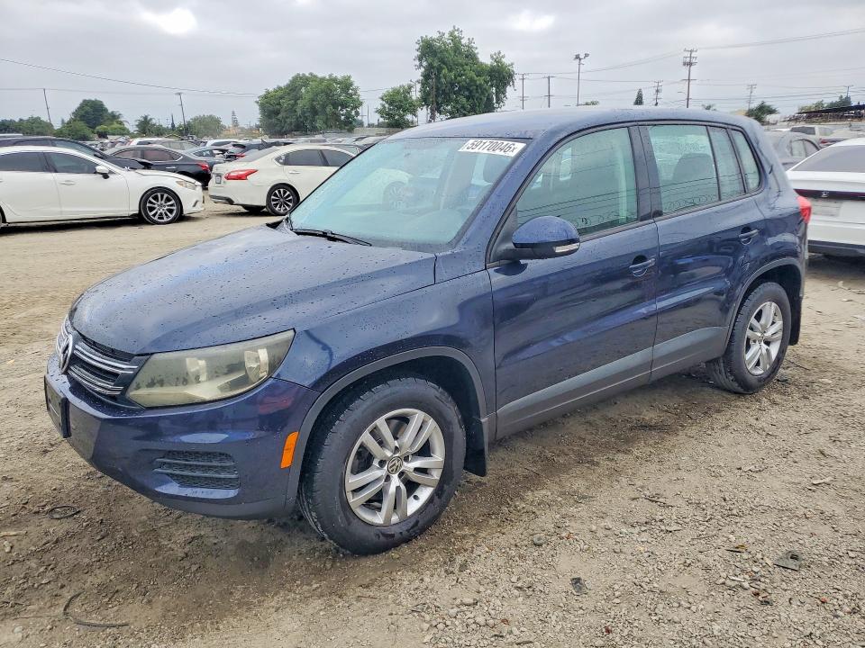 2012 Volkswagen Tiguan VIN WVGBV7AX9CW560708 COPART salvage auction — FRONT END, Ca - Dis/Dlr/Exp Only Clean Title, sold $450 on 2026-07-12 (photo 1)