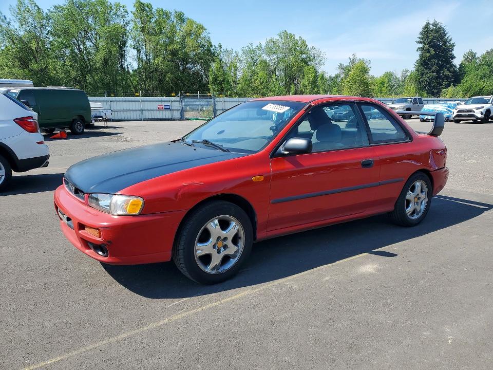 1997 Subaru Impreza VIN JF1GM4353VH401459 COPART salvage auction — REAR END, Or - Salvage Title Certificate, sold $3,500 on 2026-07-22 (photo 1)