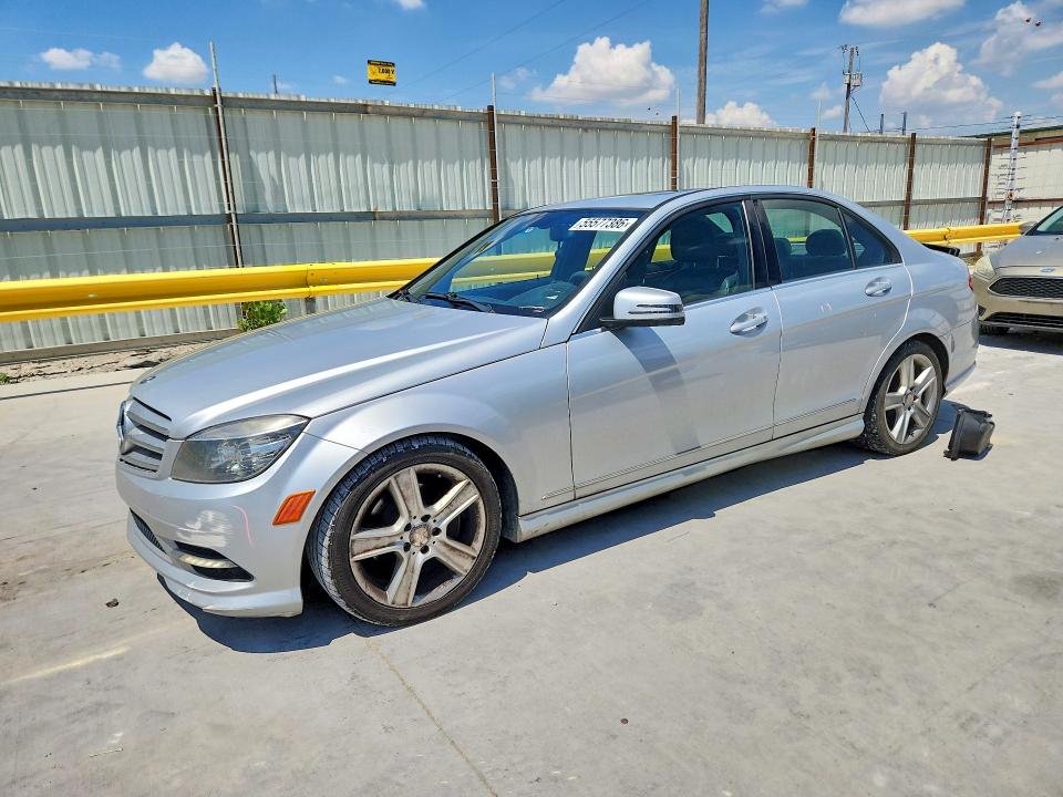 2011 Mercedes-benz C-klasse VIN WDDGF5EB5BA459774 COPART salvage auction — REAR END, TX - SALVAGE VEHICLE TITLE, sold $775 on 2026-07-28 (photo 1)