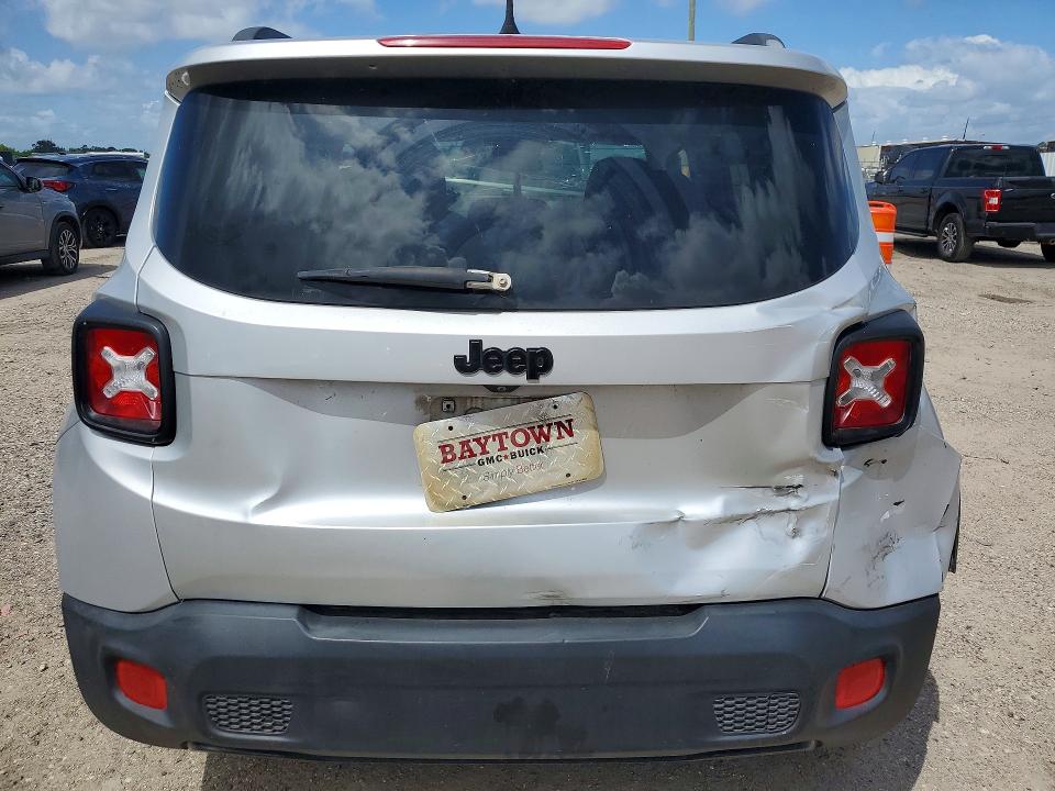 2017 Jeep Renegade VIN ZACCJABB3HPG50297 COPART salvage auction — FRONT END, Tx - Salvage Vehicle Title, sold $650 on 2026-08-13 (photo 6)