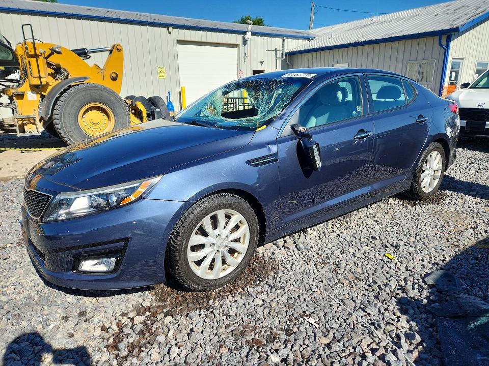 2015 Kia Optima VIN 5XXGM4A72FG475386 COPART salvage auction — HAIL, Il - Salvage Certificate, sold $1,100 on 2026-07-20 (photo 1)