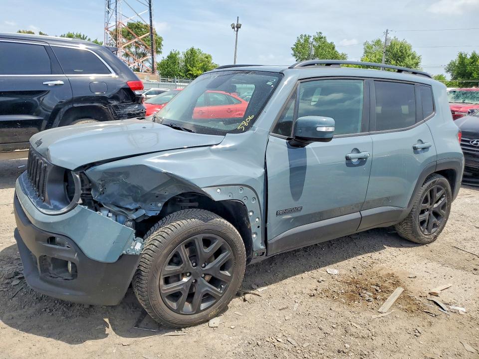 2017 Jeep Renegade VIN ZACCJABB5HPG26552 COPART salvage auction — FRONT END, In - Cert Of Title-Salvage Title, sold $575 on 2026-08-03 (photo 1)