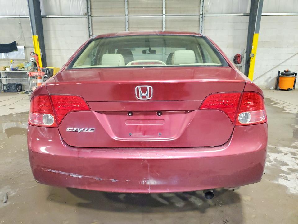 2008 Honda Civic VIN 2HGFA16928H502889 COPART salvage auction — FRONT END, PA - CERTIFICATE OF SALVAGE, sold $325 on 2026-07-20 (photo 6)