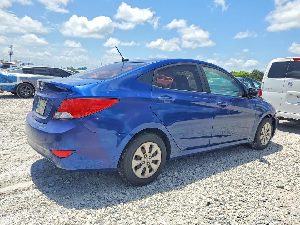2017 Hyundai Accent VIN KMHCT4AE5HU249903 COPART salvage auction — MECHANICAL, Fl - Certificate Of Title, sold $475 on 2026-07-17 (photo 3)