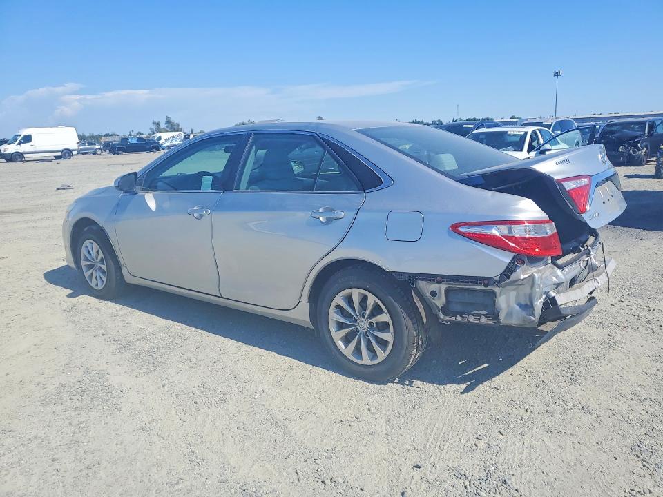 2017 Toyota Camry VIN 4T1BF1FK3HU657395 COPART salvage auction — REAR END, Ca - Salvage Certificate, sold $4,100 on 2026-07-02 (photo 2)