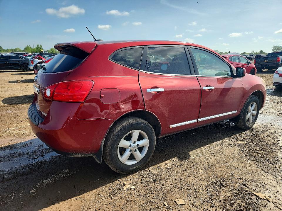 2013 Nissan Rogue VIN JN8AS5MT7DW521188 COPART salvage auction — SIDE, Il - Salvage Certificate, sold $1,100 on 2026-07-16 (photo 3)