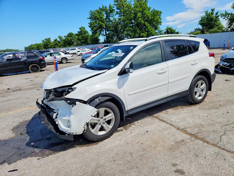 2014 Toyota Rav 4 VIN JTMRFREV7ED087555 COPART salvage auction — FRONT END, Il - Salvage Certificate, sold $4,450 on 2026-07-17 (photo 1)