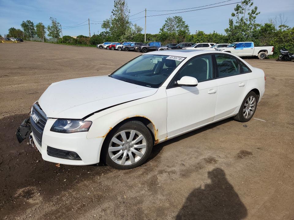 2012 Audi A4 VIN WAUBFCFL4CN016782 COPART salvage auction — FRONT END, Qc - Gravement Accidente, sold $425 on 2026-07-07 (photo 1)